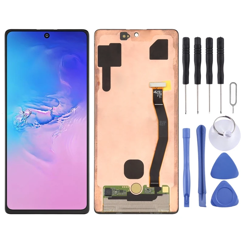 

Original LCD Screen for Samsung Galaxy S10 Lite with Digitizer Full Assembly Display Phone Touch Screen Repair Replacement Part