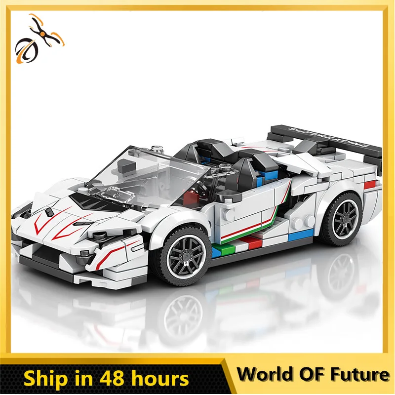 

City Technical Car Speed Champion Sports Racing Car Vehicle DIY Bricks F1 Racer Moc Building Blocks Educational Toy Friends Gift