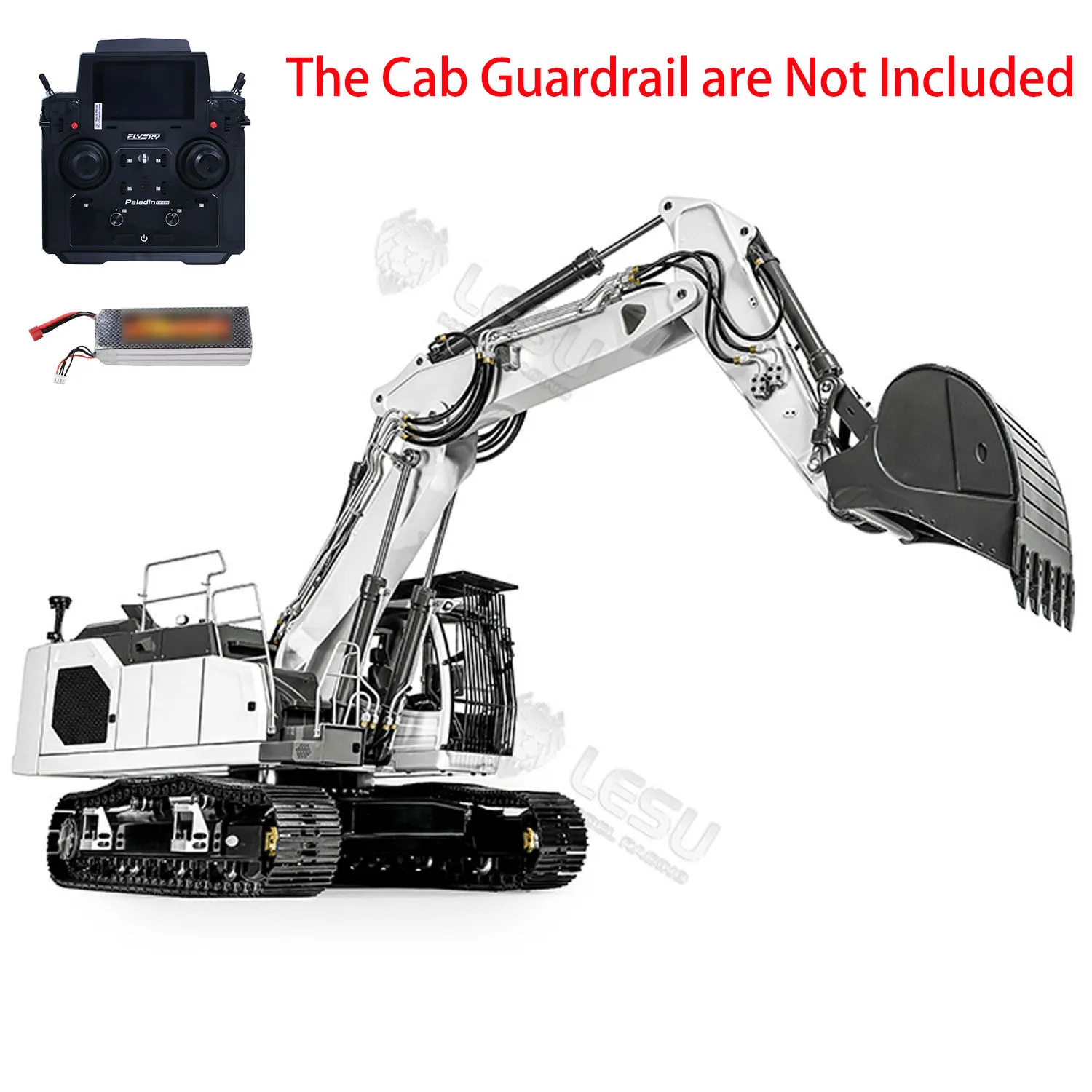 Upgraded 1/14 Scale LESU LR945 RTR RC Hydraulic Excavator 3 Arms Digger Metal Remote Control Construction Vehicles Model Toys 3