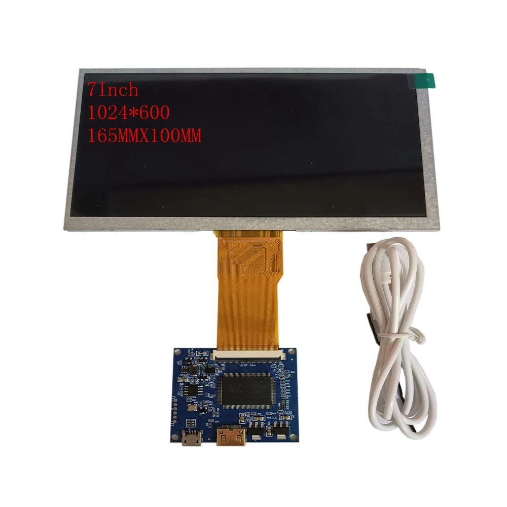Hdmi Controller Driver Board Tft Lcd Screen para o Monitor da Caixa do Computador Raspberry pi 1024x600 - Imagem 5