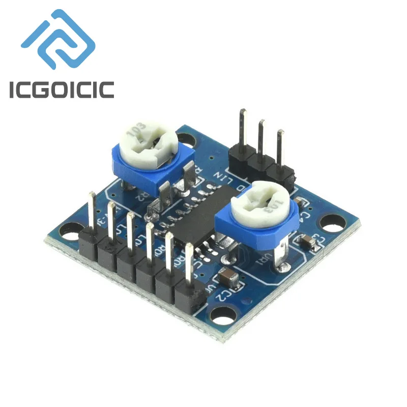 PAM8406 Digital Amplifier Board 5Wx2 Stereo Audio Amplifier With Volume Potentiometer For DIY Speaker - 2