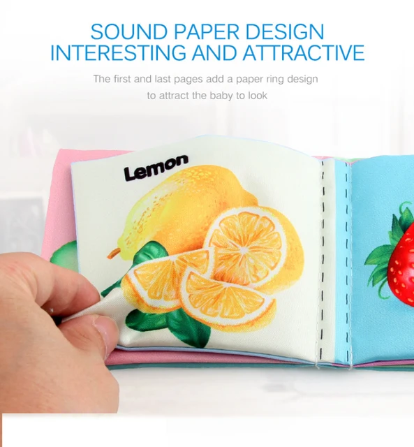 6-24 Months Baby Cloth Book Intelligence Development Soft Learning Cognize Reading Books Early Educational Toys Readings 2