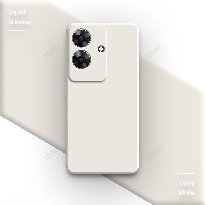 Soft Silicone Solid Color Phone Case - Basic Original Back Cover