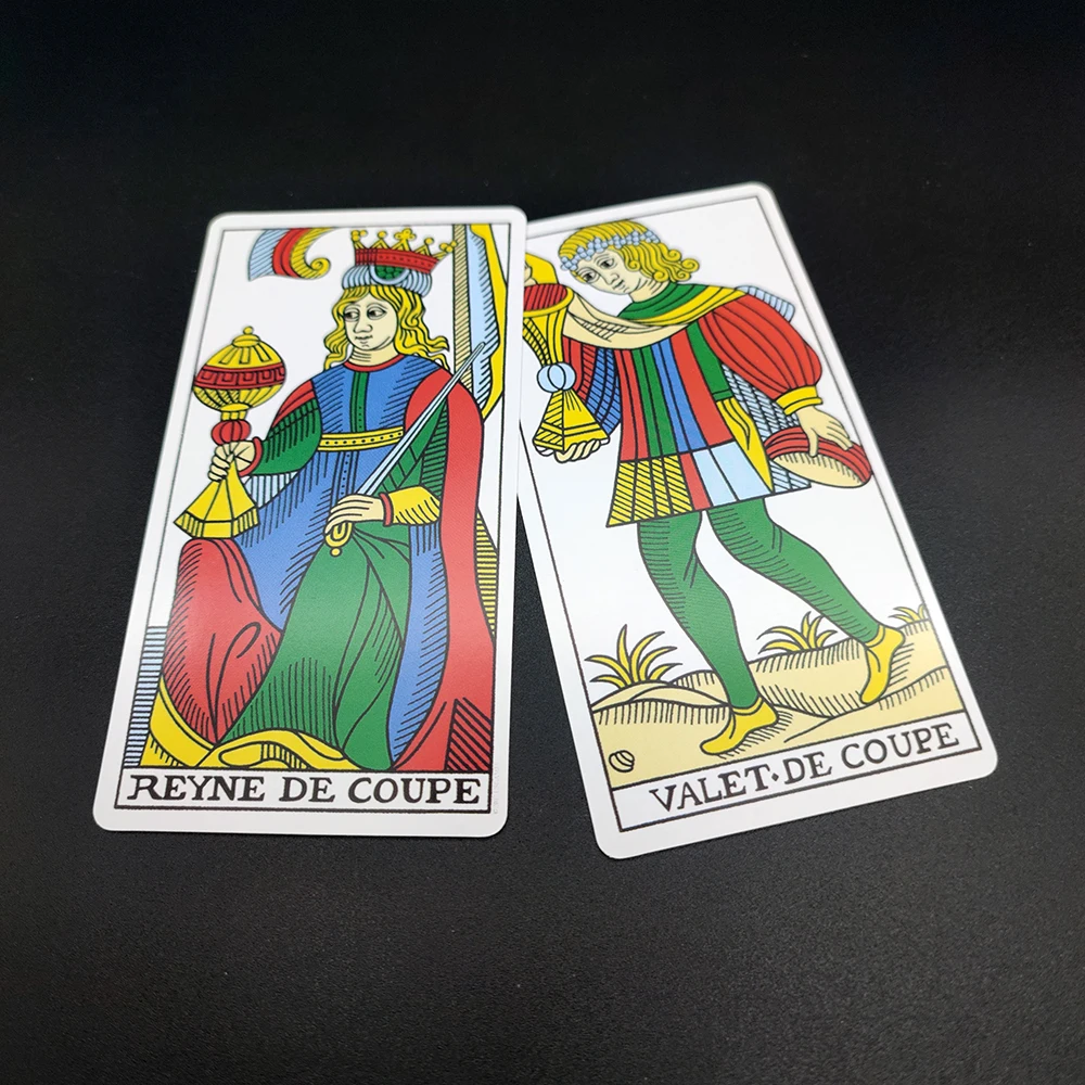 CBD Tarot De Marseille Cards with Guide Book for Beginners Oracle Divination Prophet Prophecy Card Poker 4