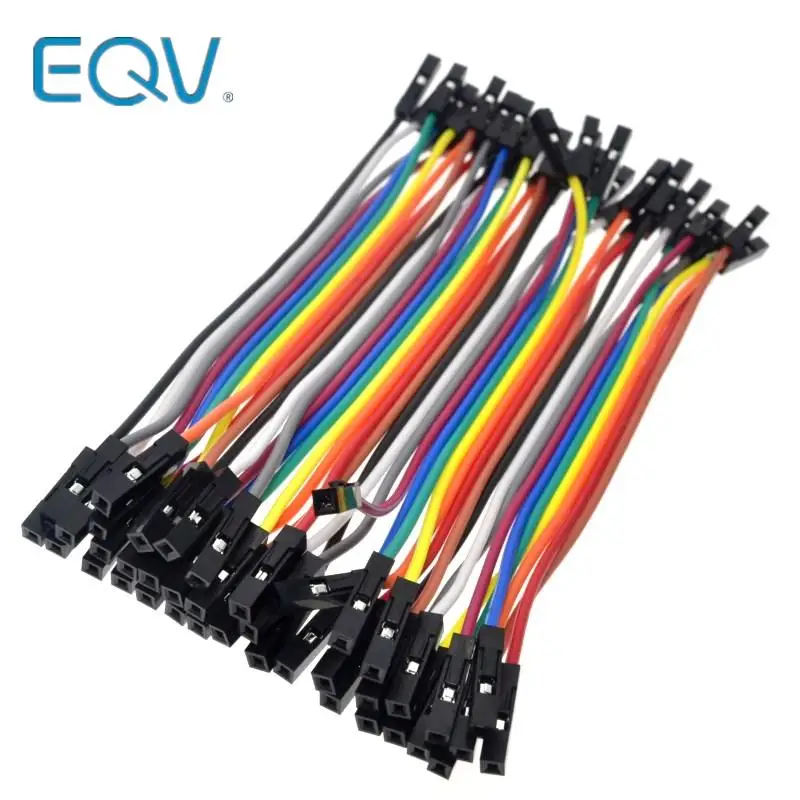Dupont Female To Female (F-F) Jumper Wire Ribbon Cable Jumper Wire Flat Ribbon Cable 40PCS 10CM for arduino