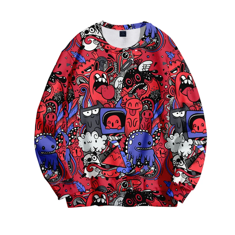 

Autumn Spring Casual Hoodies Top Loose Tracksuits New Mens Long Sleeve Round Neck Pullover Sweatshirt