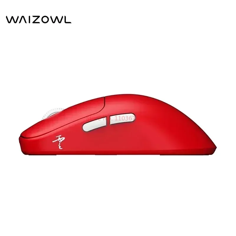 Мышь Компьютерная Waizowl Ogm Cloud Mouse, 2,4 ГГц, беспроводная, красная/белая