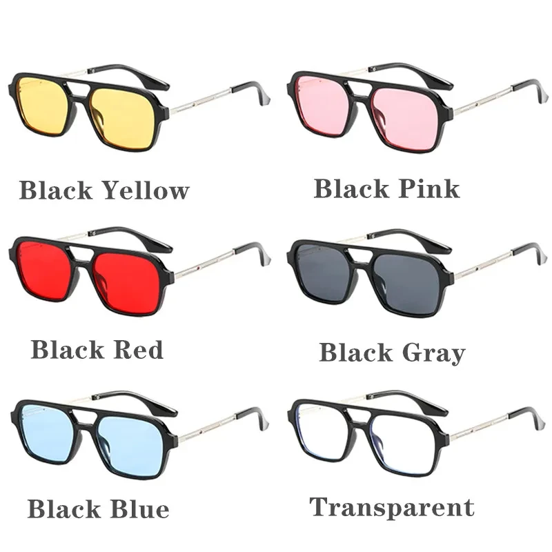 Retro Brand Small Rectangle Sunglasses Women Blue Shades 90s Vintage Double Beam Square Sun Glasses Men UV400 Gafas vintage sunglasses photochromic sunglasses driving glasses women sunglasses retro round sunglasses