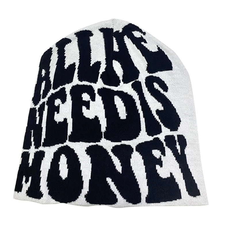 

Y2K Beanies Grunge Beanie Skullies Beanie Slouchy Beanie Knit Beanie Hat Graphic Beanie Women Skull Cap Need Is Money 57BD