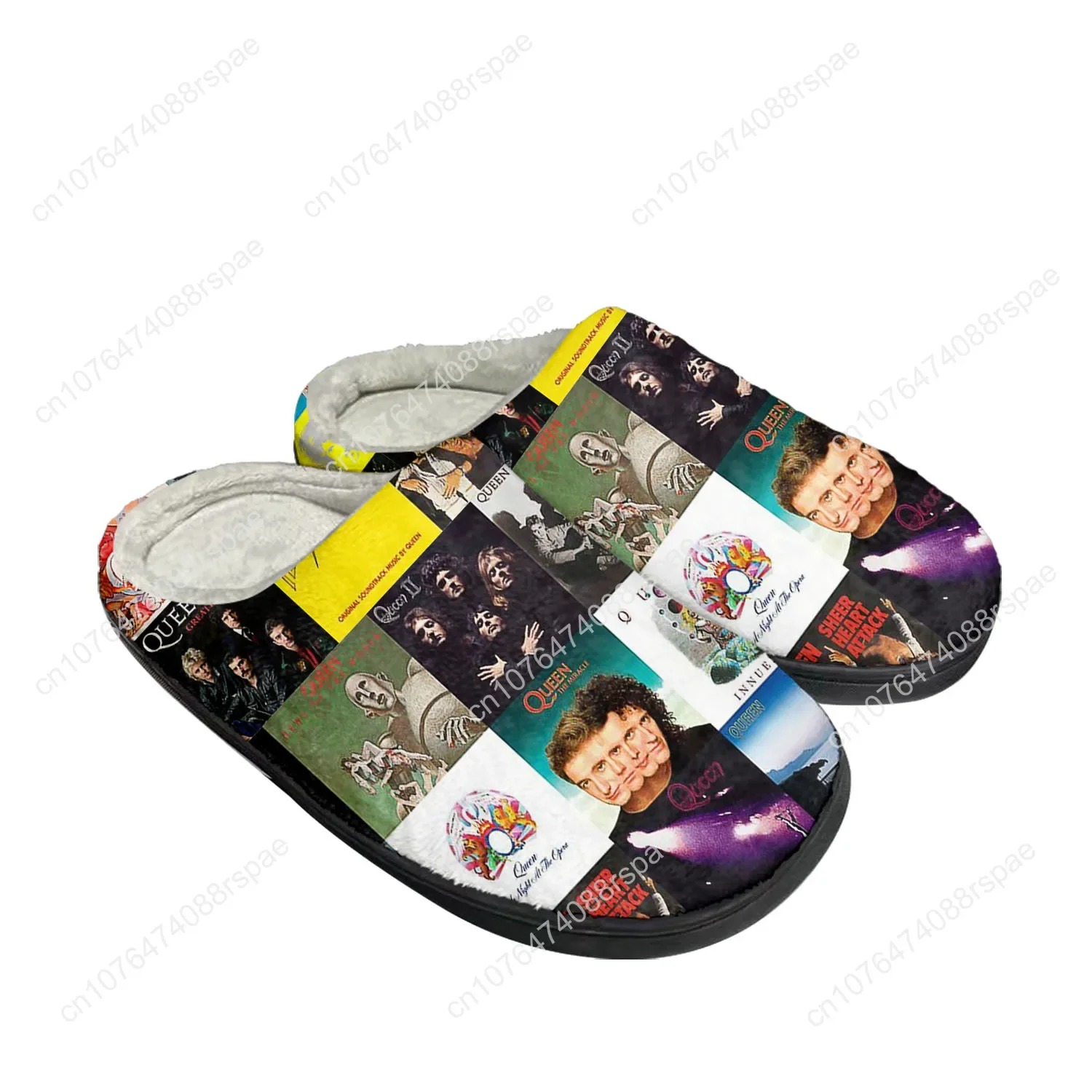 Queen Rock Band Fashion Home Cotton Custom Slippers Mens Womens Sandals Plush Bedroom Casual Keep Warm Shoes Thermal Slipper