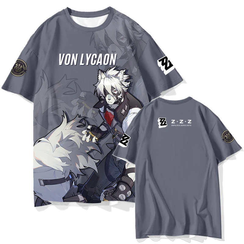 Zenless Zone Zero Short Sleeve T Shirt Kids Tees Cosplay Tops