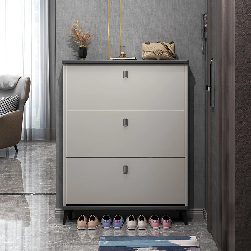 Nordic Ultra-Thin Tipping Shoe Cabinet Home Entrance Large Capacity Home  Entry Simple Modern Entrance Storage Storage Hall Cabinet - China Shoe  Cabinet, Ultra-Thin Tipping Shoe Cabinet
