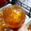 Quartz Crystal for Home and Office Decoration,Natural Yellow Ice Continent,Calcite Ball,Mineral,Reiki Healing Spirit Ge 3