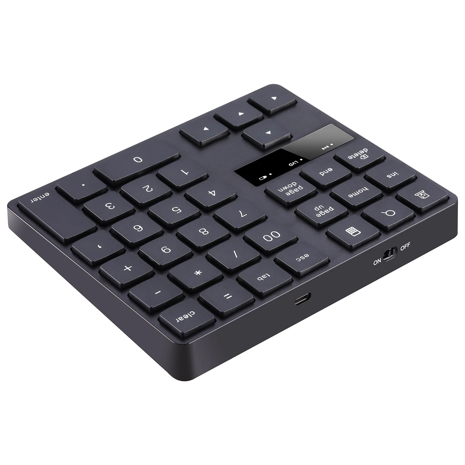 

2.4G Wireless Numeric Keypad, Rechargeable Number Pad Keyboard with 35 Keys for PC/Laptop/Macbook/IMac