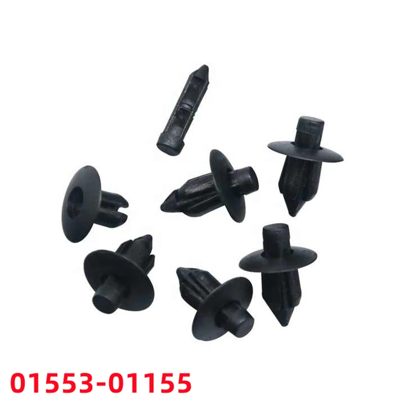 

100Pcs Plastic Carpet Screws Clip Auto Fastener Clip Car Plastic Rivet Fastener Clips 01553-01155 P07