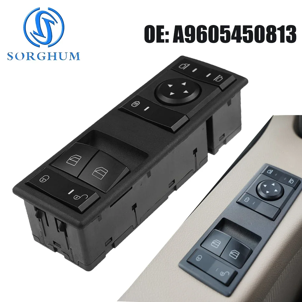 SORGHUM For Mercedes Benz Actros MP4 Truck Spare Parts Power Master Window Control Switch A9605451213 A9605450813 A9605450913