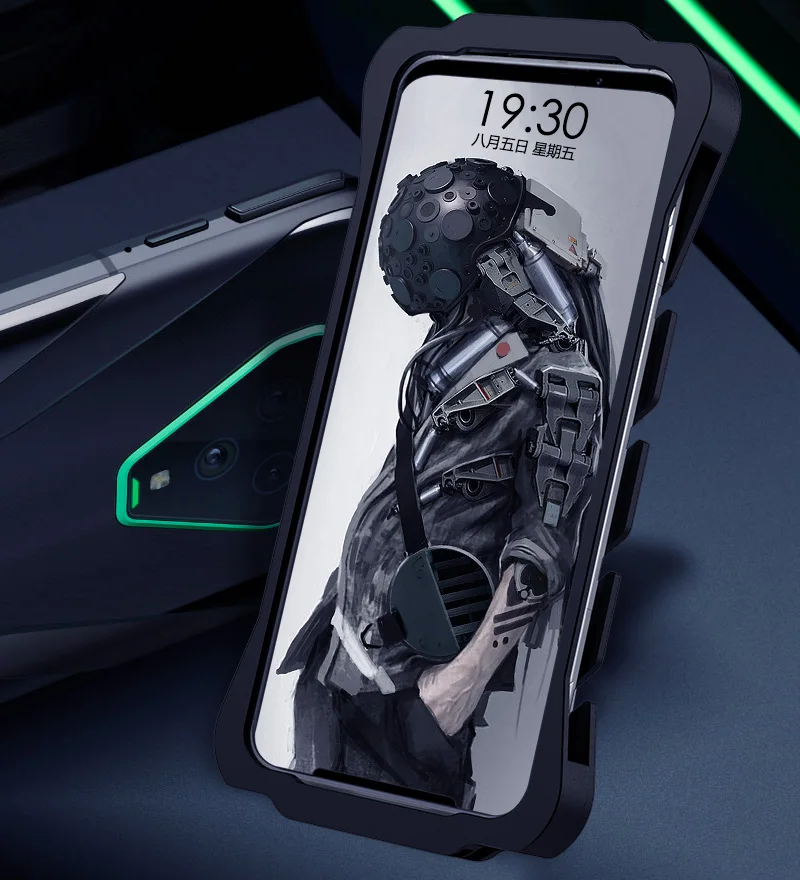 Zimon Metal Armor Phone Case for Xiaomi MI Black Shark 4 4s 3 Pro Series Aluminum Cover for Blackshark 1 2 Helo Phone Housing xiaomi leather case chain