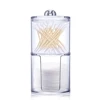Use this clear plastic acrylic medicine bottle holder dispenser for storage - perfect for cotton swabs, discs and cosmetic pads! 1