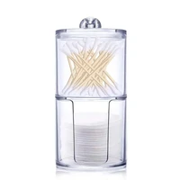 Use this clear plastic acrylic medicine bottle holder dispenser for storage - perfect for cotton swabs, discs and cosmetic pads! 1