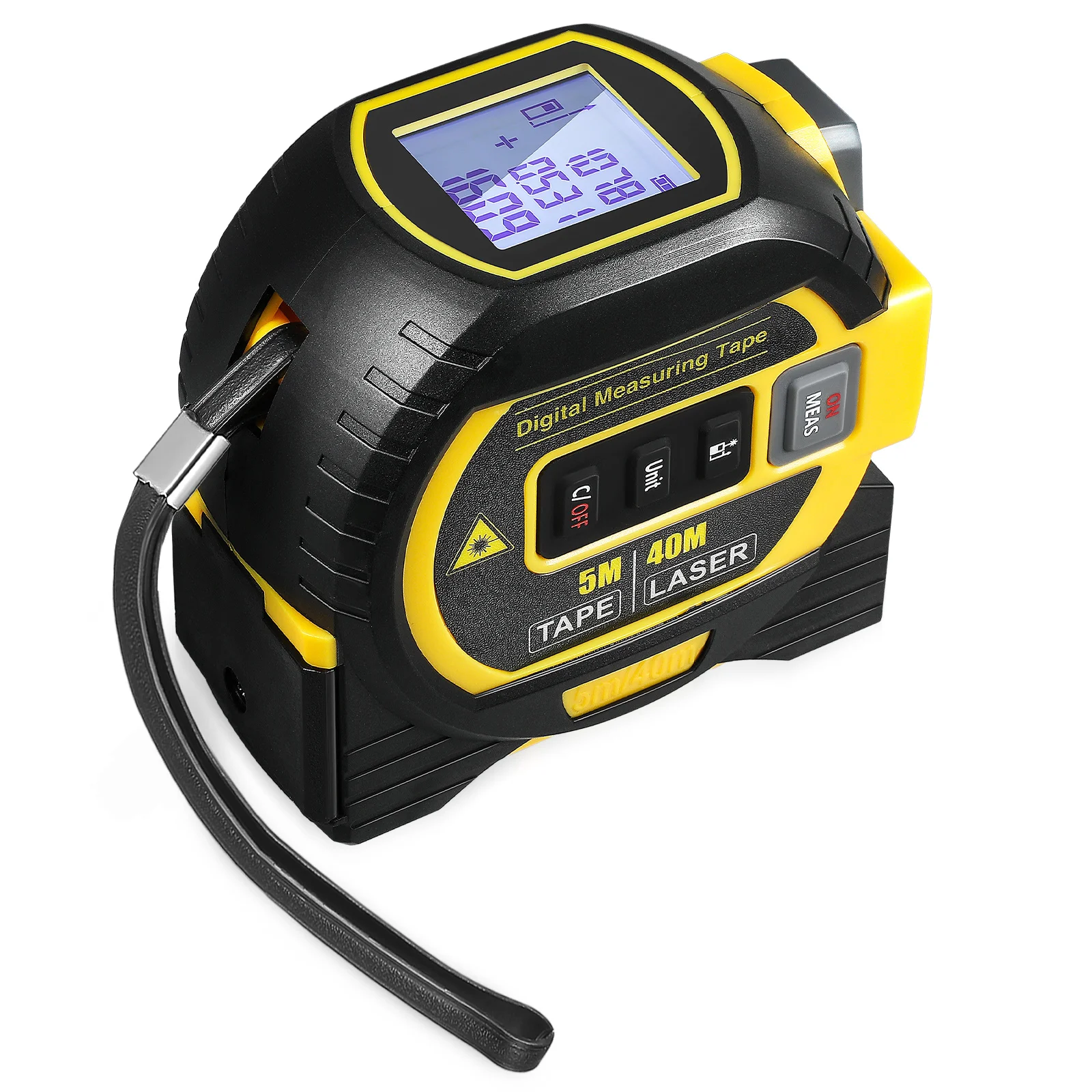 

Digital Tape Measure With Laser Metric Tape Measure Measuring Tape With Display