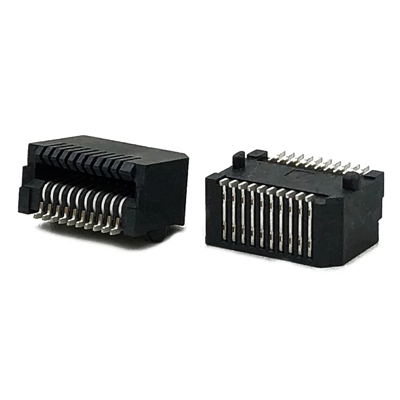 

20PCS SFP 20pin Patch Type SMT Connector Terminal 1X1 Suitable For Optical Interface SFP Seat