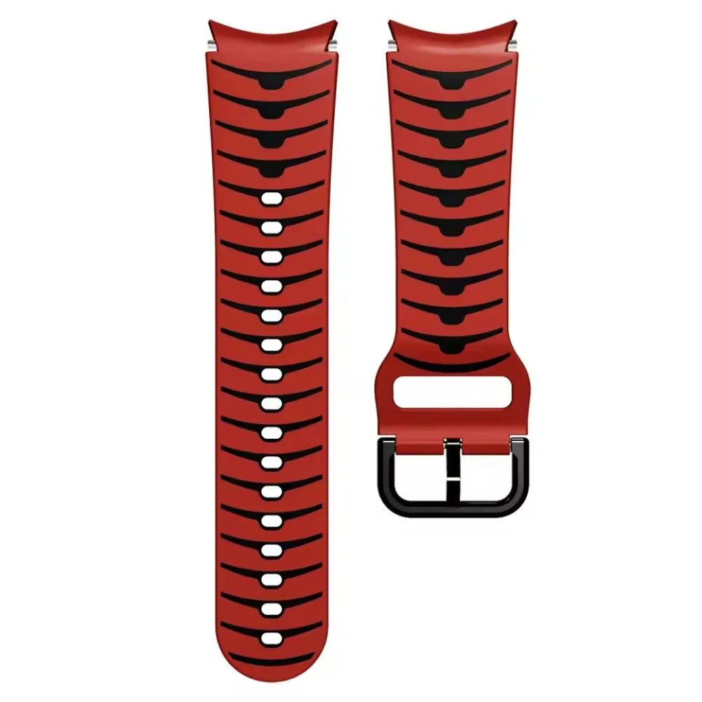 Two-Color No Gap Sports Silicone Strap – Comfortable Fit for Smartwatches