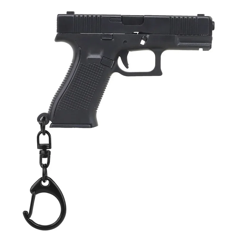 1:3 Tactical Pistol Shape Keychain Mini Portable Decorations Detachable G-45 GunWeapon Keyring Key Chain Ring Trend Gift tactical pistol keychain