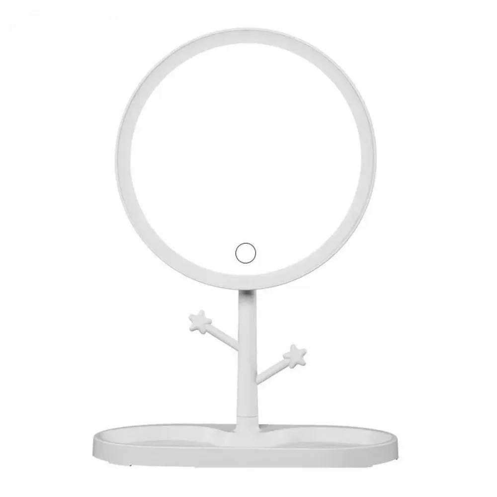 Suppliers Outstanding Makeup Mirror PP Tray Lighted Mirror Makeup Tray Vanity