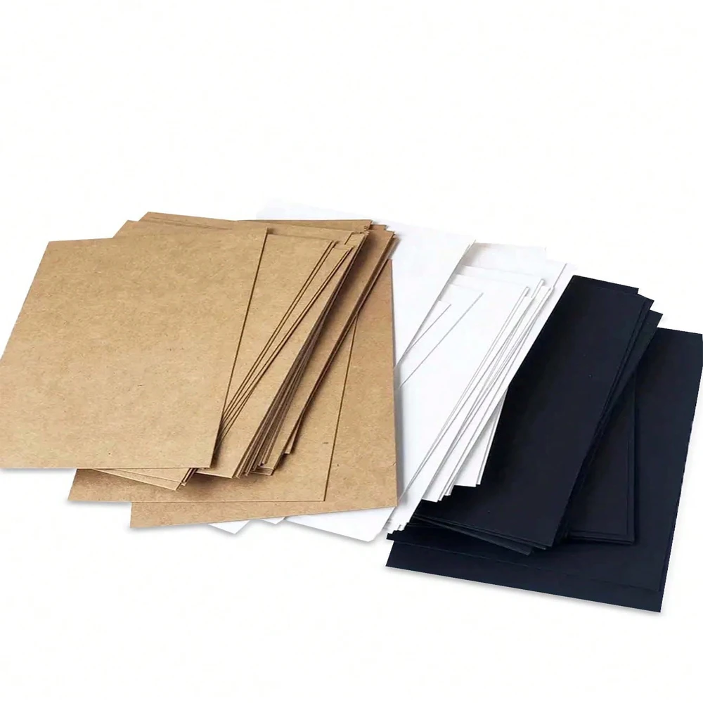 A6 Size143 X 93mm Kraft Paper 350gsm Card Paper, DIY Gift Packing Cardboard Paper Blank Postcard Hand-Drawn Doodles