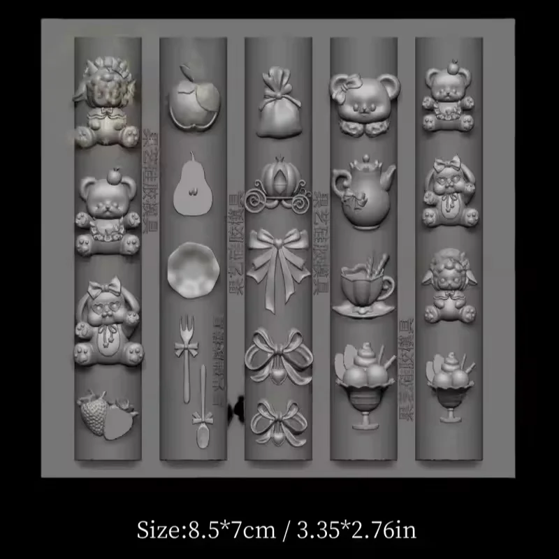 1 Pc 귀여운 실리콘 네일 아트 원래 금형 날개 발레 Bowknot 체리 크리 에이 티브 3D 네일 장식 투명 템플릿 금형