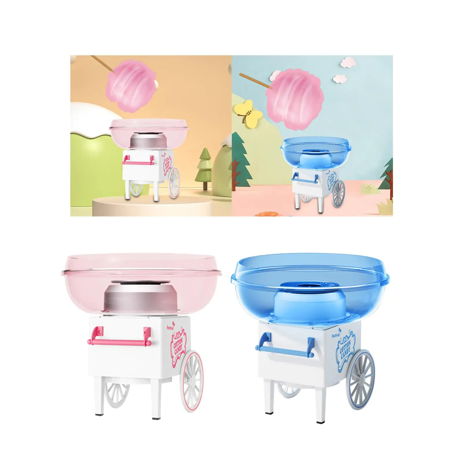 Candy Floss Machine Cart candy Machine Cartoon 450W Household Candy
