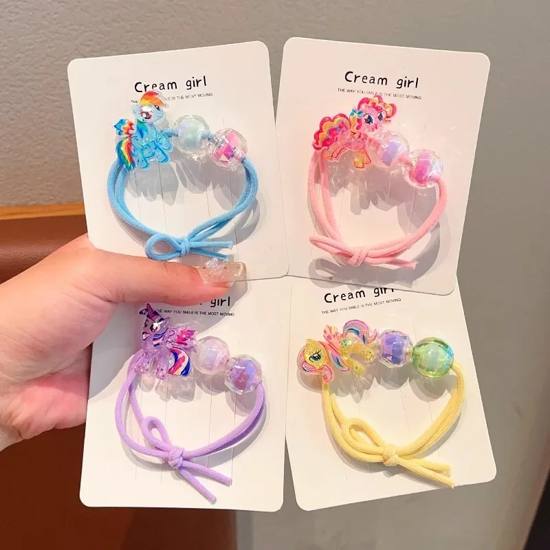 Adorable My Little Pony Hair Scrunchies Set – Cute Kawaii Elastic Hair Accessories Gift