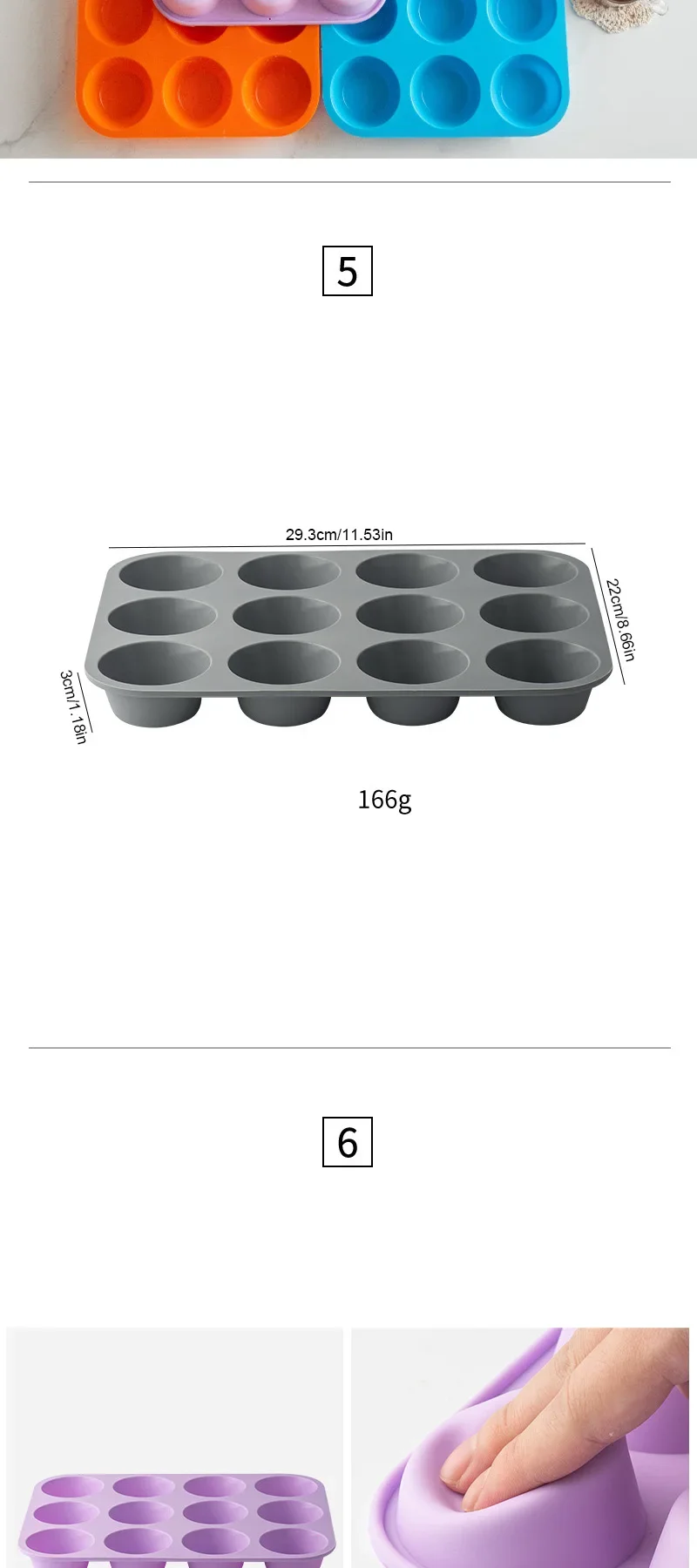 12-Hole Silicone Baking Mold – 3D Round Sphere Cake Pan, Chocolate, Muffin, Cupcake, DI... - SKU CCM01902 - UGI Packaging