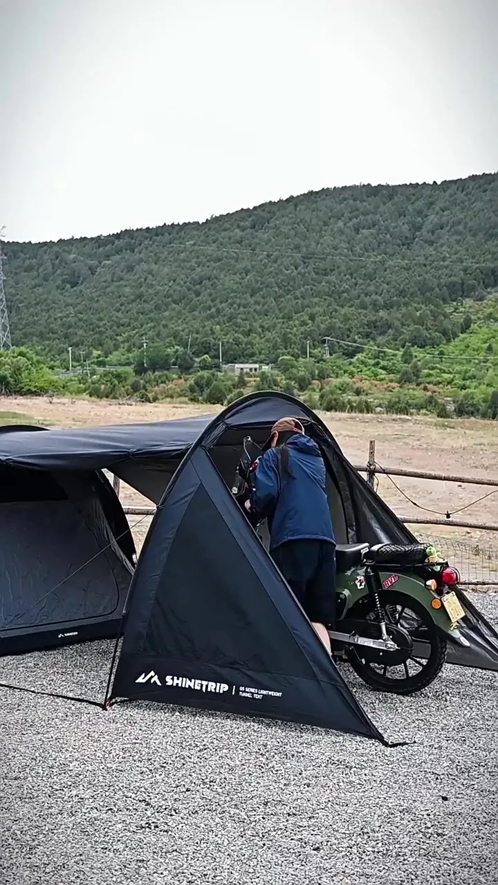 Shinetrip-多機能トンネルテント　ブラック テントバカの気になるテント情報(HXBEE SHINETRIP) : テントバカの