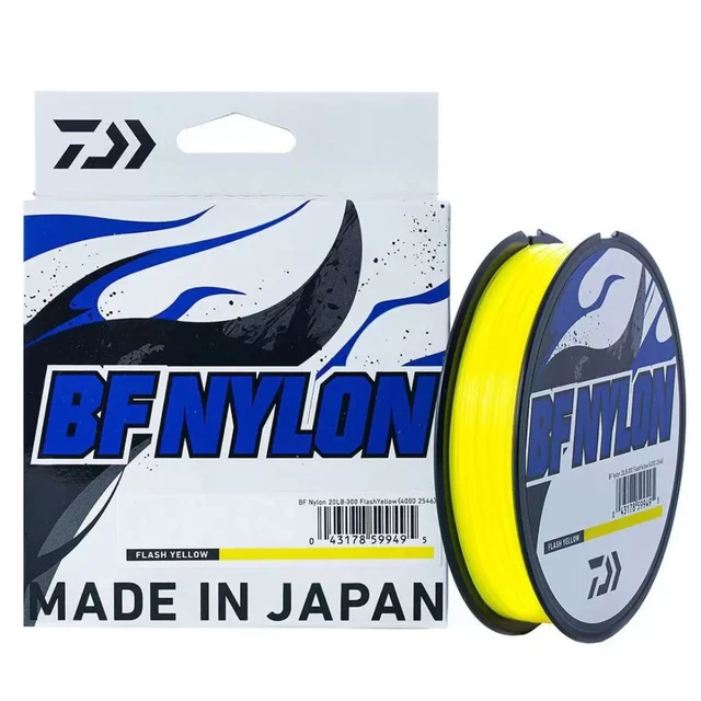 Line Daiwa BF Nylon 0,405mm 25lbs 300m Yellow - AliExpress