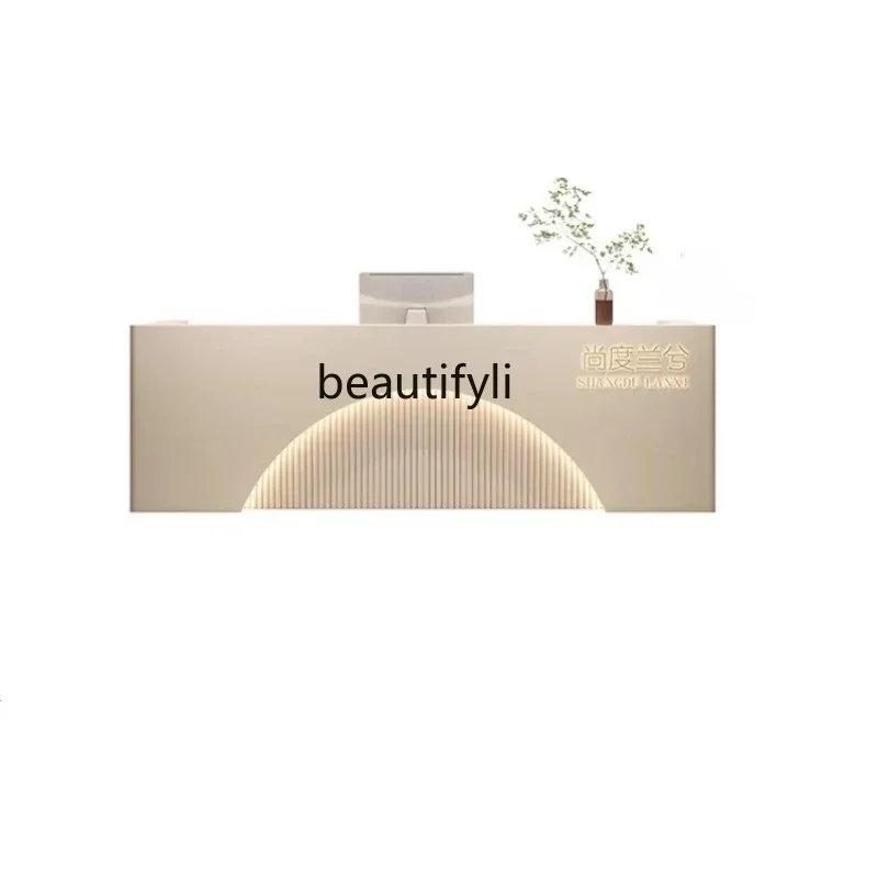 

Beauty Salon Cashier Hair Salon Paint Front Desk Clothing Store Oral Dental Medical Beauty Reception Desk