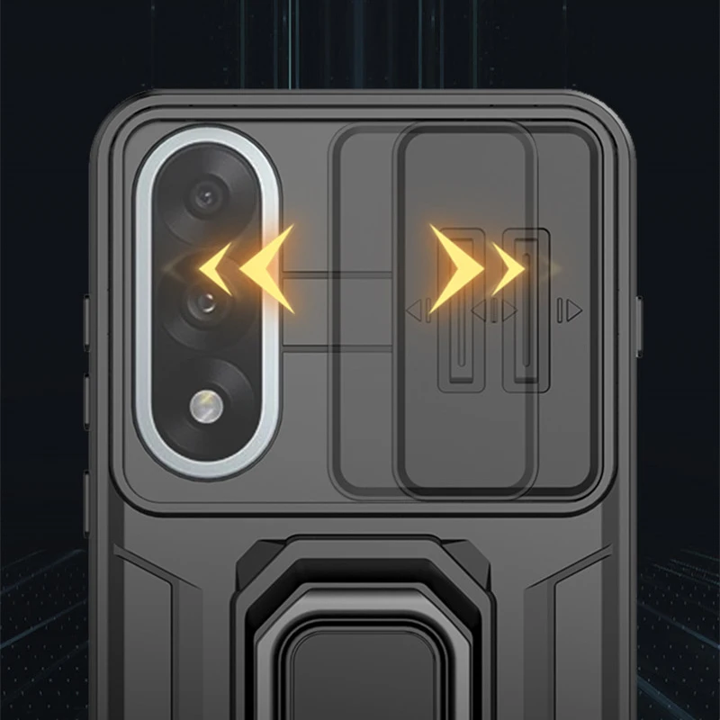 OnePlus Nord 5 Protective Slide Camera Lens Case - Shockproof Armor PC Phone Back Cover