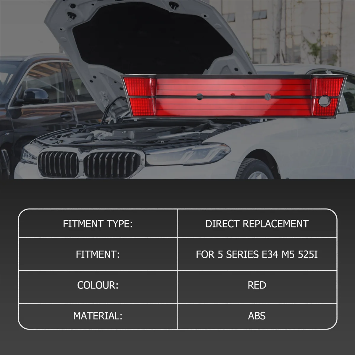 House Number Plate Car Rear License Plate Panel Bracket Frame Rear Number Frame for-BMW 5 SERIES E34 M5 525I