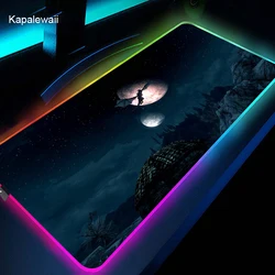 The Elder Scrolls V Skyrim Mouse Pad Gaming RGB Mouse Pad Large Gamer LED Mouse Pad Soft Laptops Gamer for Gaming Accessories 