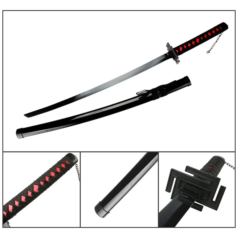 104cm Katana Sword Bleach Kurosaki Ichigo Katana Wooden Role-Playing Anime Weapon Sword Toy Katana Prop 4