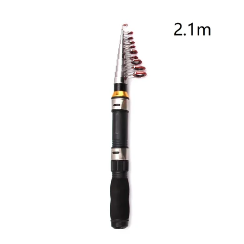 Mini Sea Fishing Rod Outdoor Portable FRP Carbon Fiber Pocket Spinning Rods Pole Black Fishing Pesca Tackle Accessory