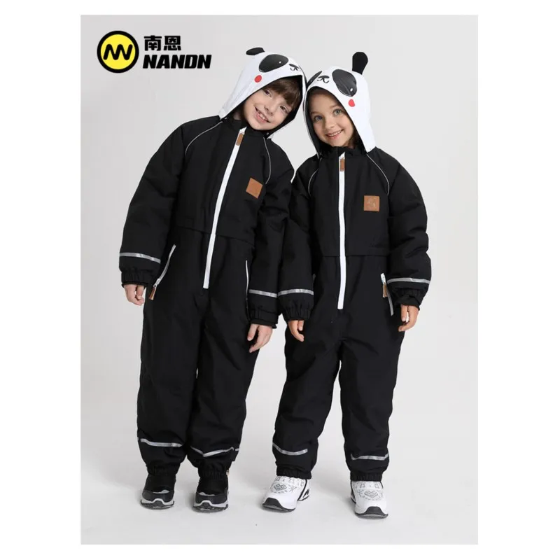 Nanen Children's Ski Suit Suit One-Piece Ski Warm Waterproof Boys and Girls Equipment Snow Town 남아 스키복