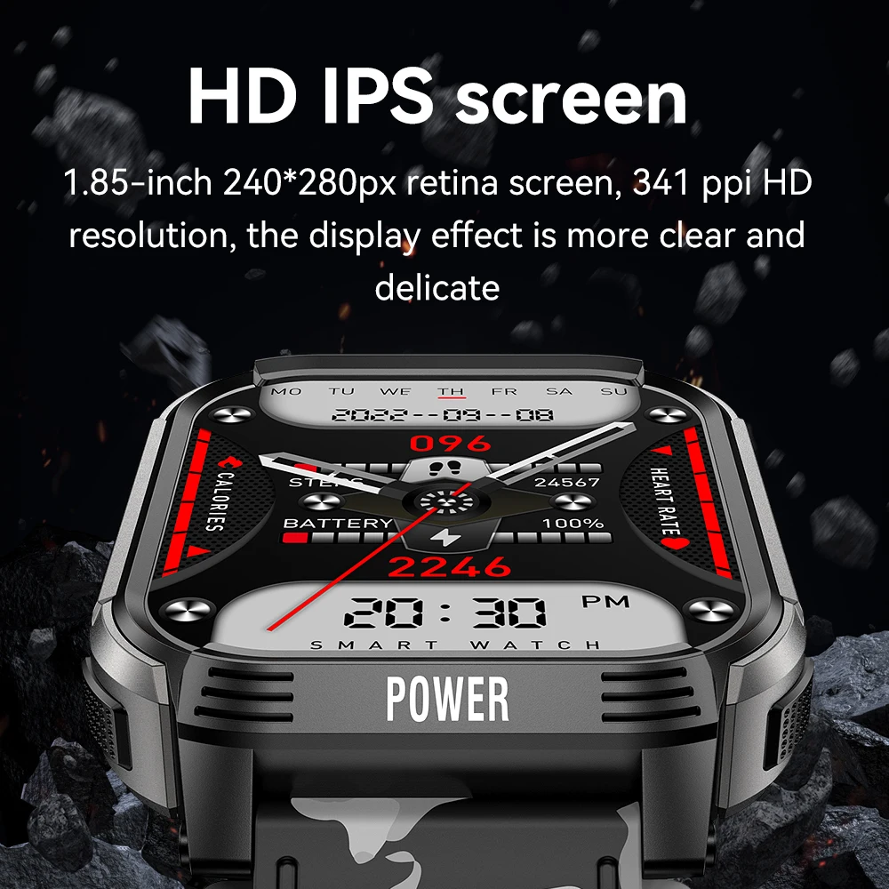 LEMFO   ߿  Ʈġ,  ȭ, 2024 ǰ , IP68 , Y5 Ʈ ġ, 1.85 ġ