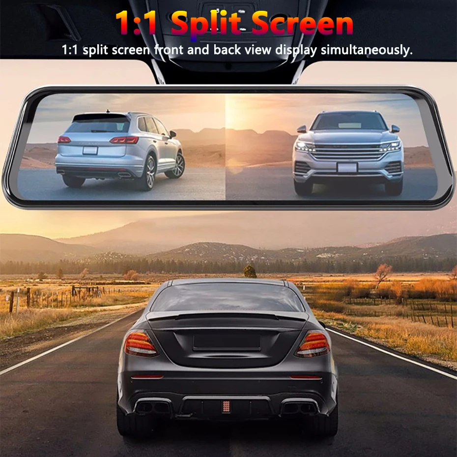 IPS ڵ DVR ̷  , HD 1080P ġ ũ ķ, ڵ   Ʈ    ī޶, 10 ġ