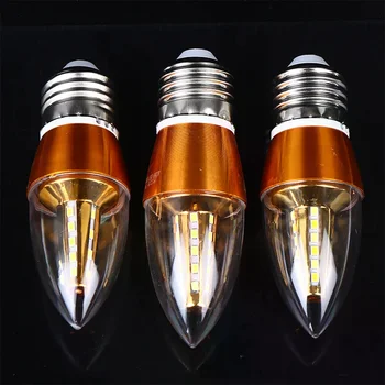 E14 E27 220v 5W 7W LED Retro Candle Bulb Light Energy Saving Lamp Spotlight Bombilla Lampara Chandelier For Home Decor