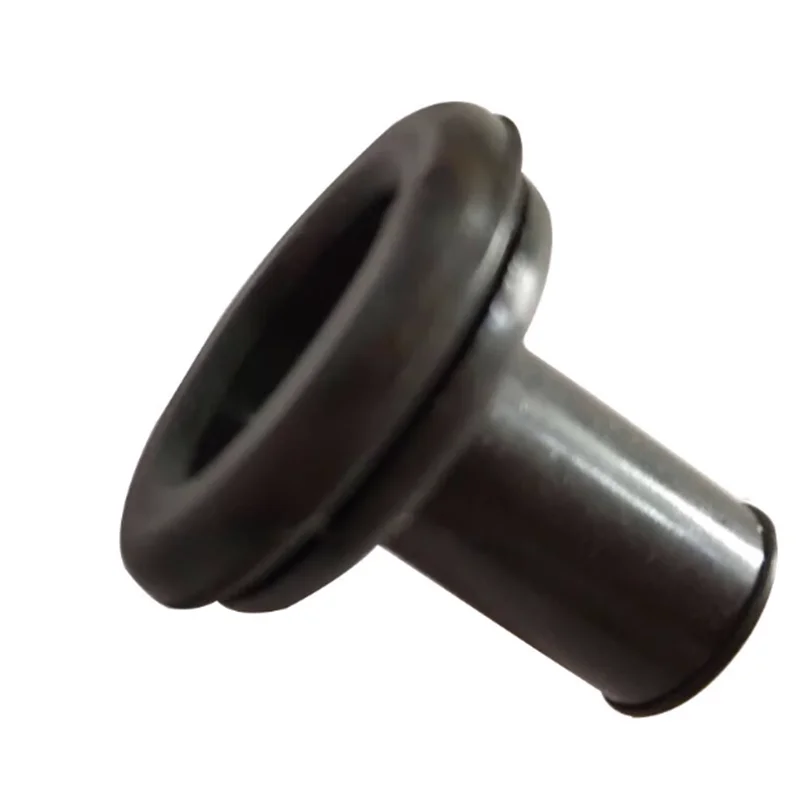 Silicone Sleeve 10Pcs Sheet Metal Hole 15mm Black Rubber for Automobile Wire Harness