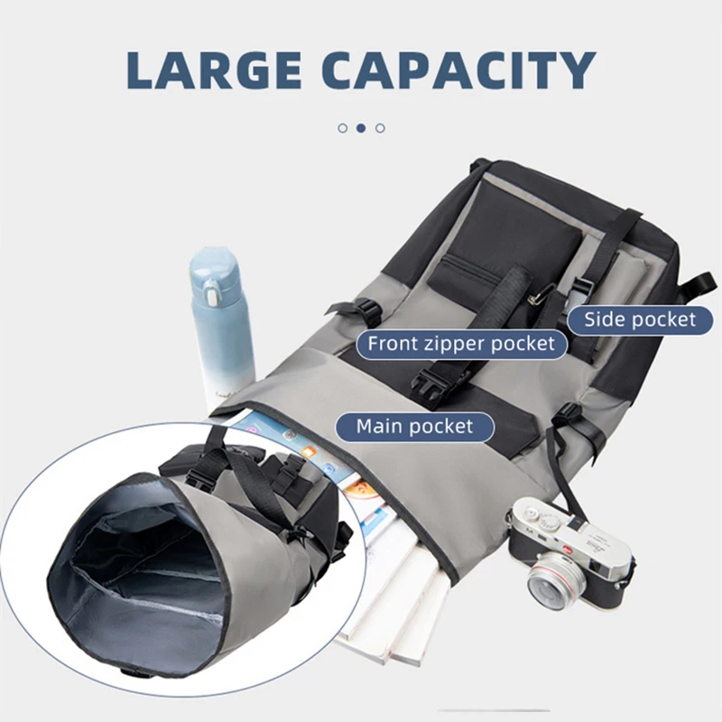 Fitness Bag Backpack Travel Waterproof Duffle Storage Handbag Large Capacity Luggage Shoulder Bags Carry-on Business XA200D