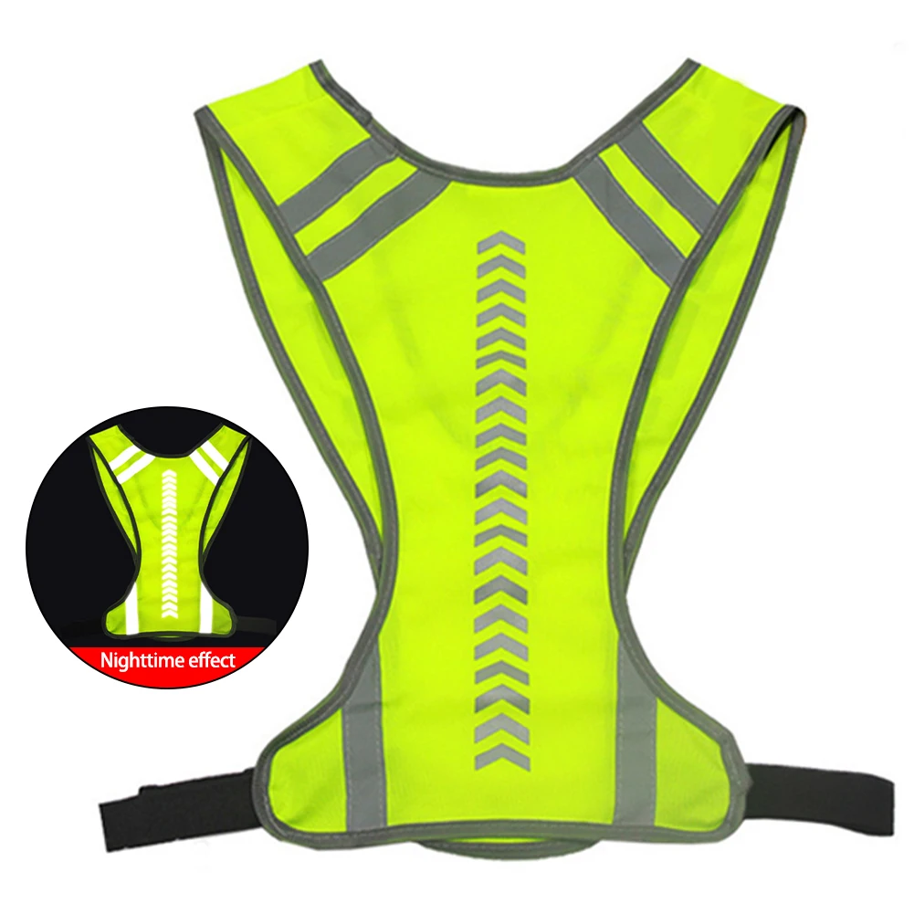 High Visibility Reflective Vest Working Clothes Motorcycle Cycling Sports Outdoor Reflective Safety Clothing Reflective Jacket
