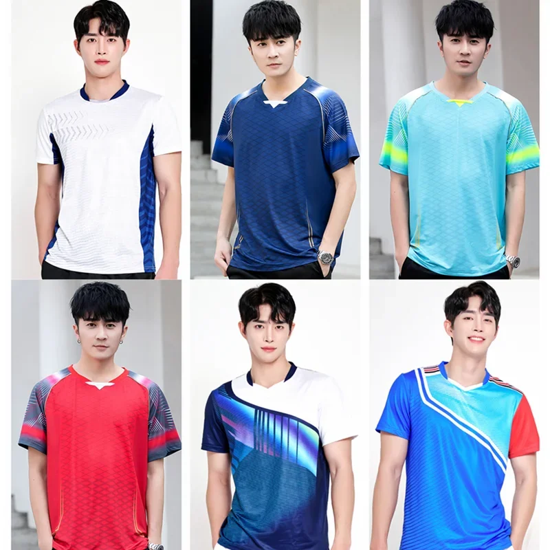 

2024 New Sports Quick Drying and Breathable Badminton Suit, Unisex Leisure Clothing, Group Purchase, Customized Competition Clot