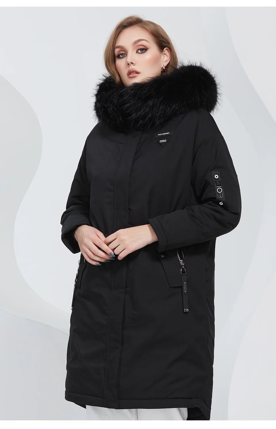 Astrid 2022 Women's Winter Jacket Oversize Thick Down Coats Hooded Natural Fur Women Parkas Fashion Outerwear Quilted AT-10073